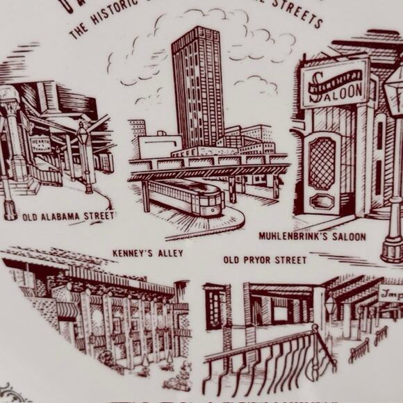 Underground Atlanta Historic City Beneath The Streets Collectors Plate USA VTG - Picture 9 of 13